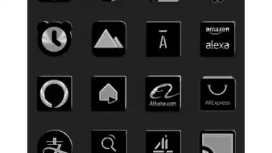 Capture d'écran de Black Icon Pack Free 4