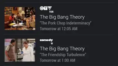 Capture d'écran de Fibe TV 3