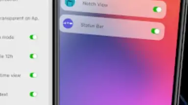 Capture d'écran de iCenter iOS 17: X - Status Bar 1