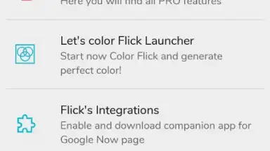 Capture d'écran de Flick Launcher 7