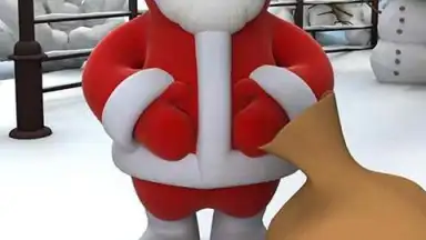 Capture d'écran de Talking Santa 2