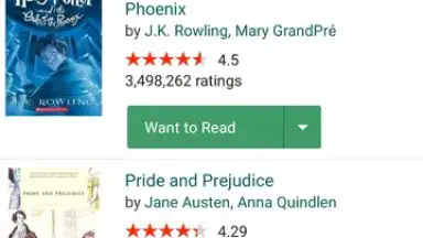 Capture d'écran de Goodreads 6