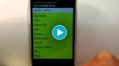 Capture d'écran de TXT читатель и писатель 1