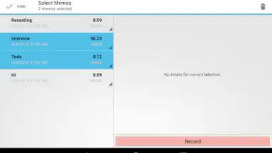 Capture d'écran de Audio Memos 14