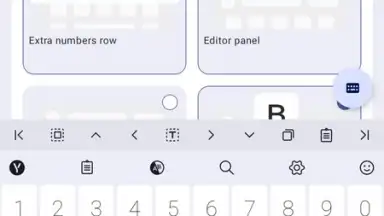 Capture d'écran de Yandex Keyboard 12