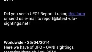 Capture d'écran de Latest UFO Sightings 5
