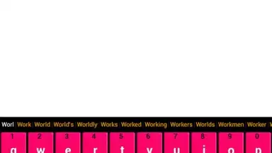 Capture d'écran de Pink Keyboard 16