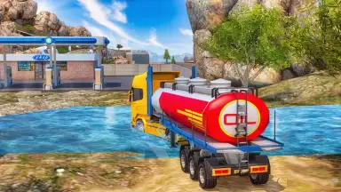 Capture d'écran de Oil Tanker Transport Offroad Truck Driver 1