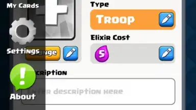 Capture d'écran de Card Creator for Clash Royale 4
