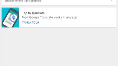 Capture d'écran de Google Translate 2