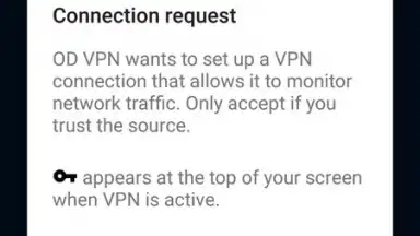 Capture d'écran de OD VPN 2