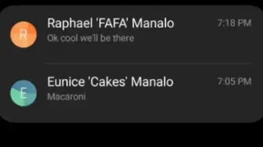Capture d'écran de Samsung Messages 5
