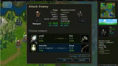 Capture d'écran de Battle for Wesnoth Legacy 1