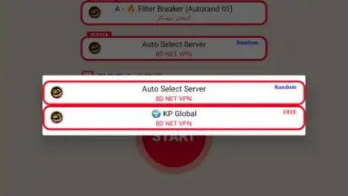 Capture d'écran de BD NET VPN 7