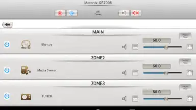 Capture d'écran de Marantz Remote App 4