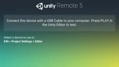 Capture d'écran de Unity Remote 5 1