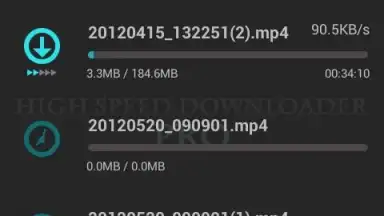 Capture d'écran de VA High Speed Downloader 5