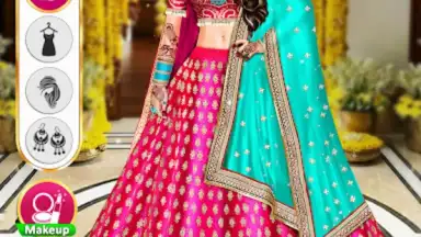 Capture d'écran de Indian Wedding Dress up games 12