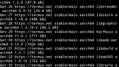 Capture d'écran de Termux 1