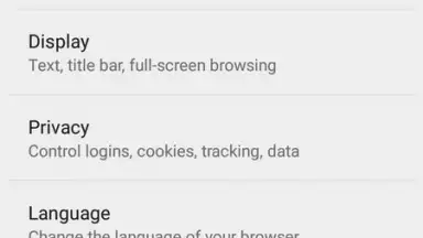 Capture d'écran de Firefox Beta 5
