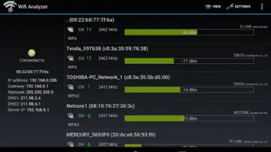 Capture d'écran de Wifi Analyzer 3