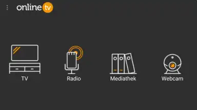 Capture d'écran de onlineTV 1