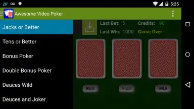 Capture d'écran de Awesome Video Poker! 4