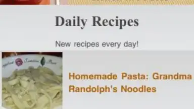 Capture d'écran de Pasta Recipes 4