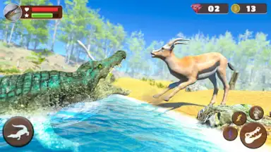 Capture d'écran de Wild Crocodile Family Sim Game 3