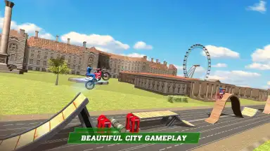 Capture d'écran de London City Motorbike Stunt Riding Simulator 2
