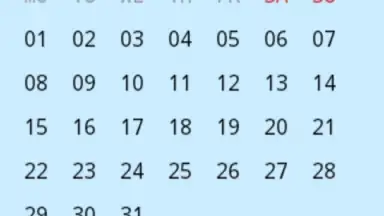 Capture d'écran de Simple Calendar 3