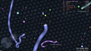 Capture d'écran de slither.io 7