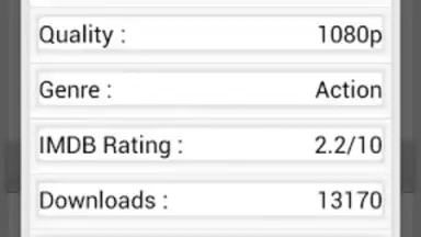 Capture d'écran de YIFY Torrents 2
