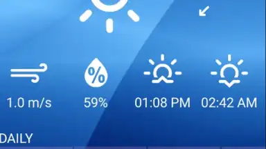 Capture d'écran de Free Weather Forecast 1