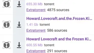 Capture d'écran de YouTorrents 3