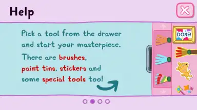 Capture d'écran de Peppa's Paintbox 1
