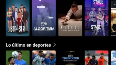 Capture d'écran de RTVE Play 30