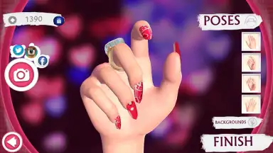 Capture d'écran de Cute Nail Art Designs Game 3D 4