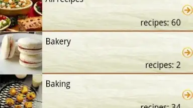 Capture d'écran de Baking recipes 4