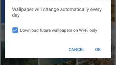 Capture d'écran de Google Wallpapers 2