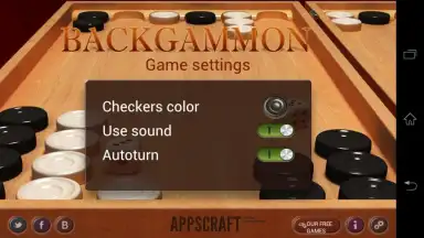 Capture d'écran de Backgammon 1