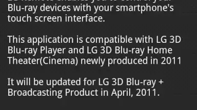 Capture d'écran de LG Remote 2