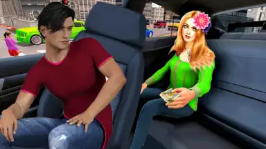 Capture d'écran de Taxi Games Driving Car Game 3D 3