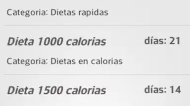 Capture d'écran de Diets for losing weight 3