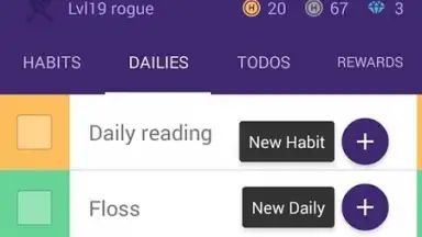 Capture d'écran de Habitica 2