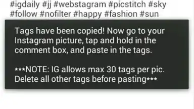 Capture d'écran de TagsForLikes - Instagram Tags 3