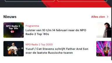 Capture d'écran de NPO Radio 2 1