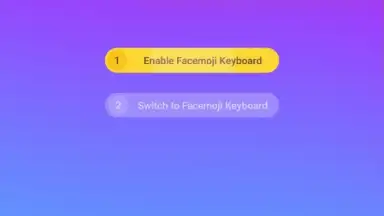 Capture d'écran de Facemoji Keyboard 1