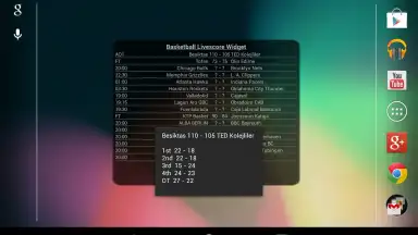 Capture d'écran de Basketball Livescore Widget 20