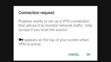 Capture d'écran de PsiPhon 7